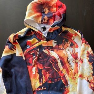 Anime One Piece Ace hoodie.